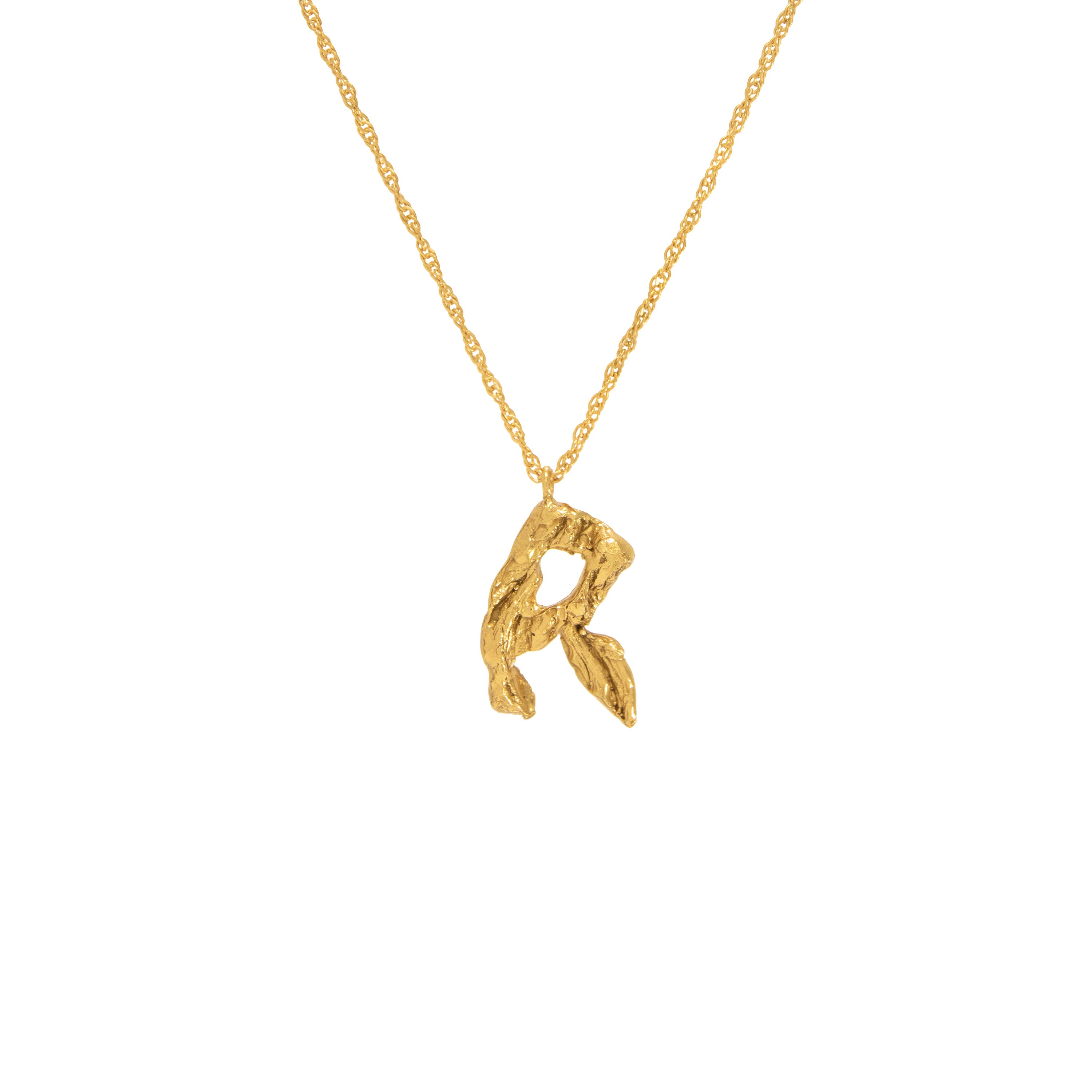 R Alphabet Necklace