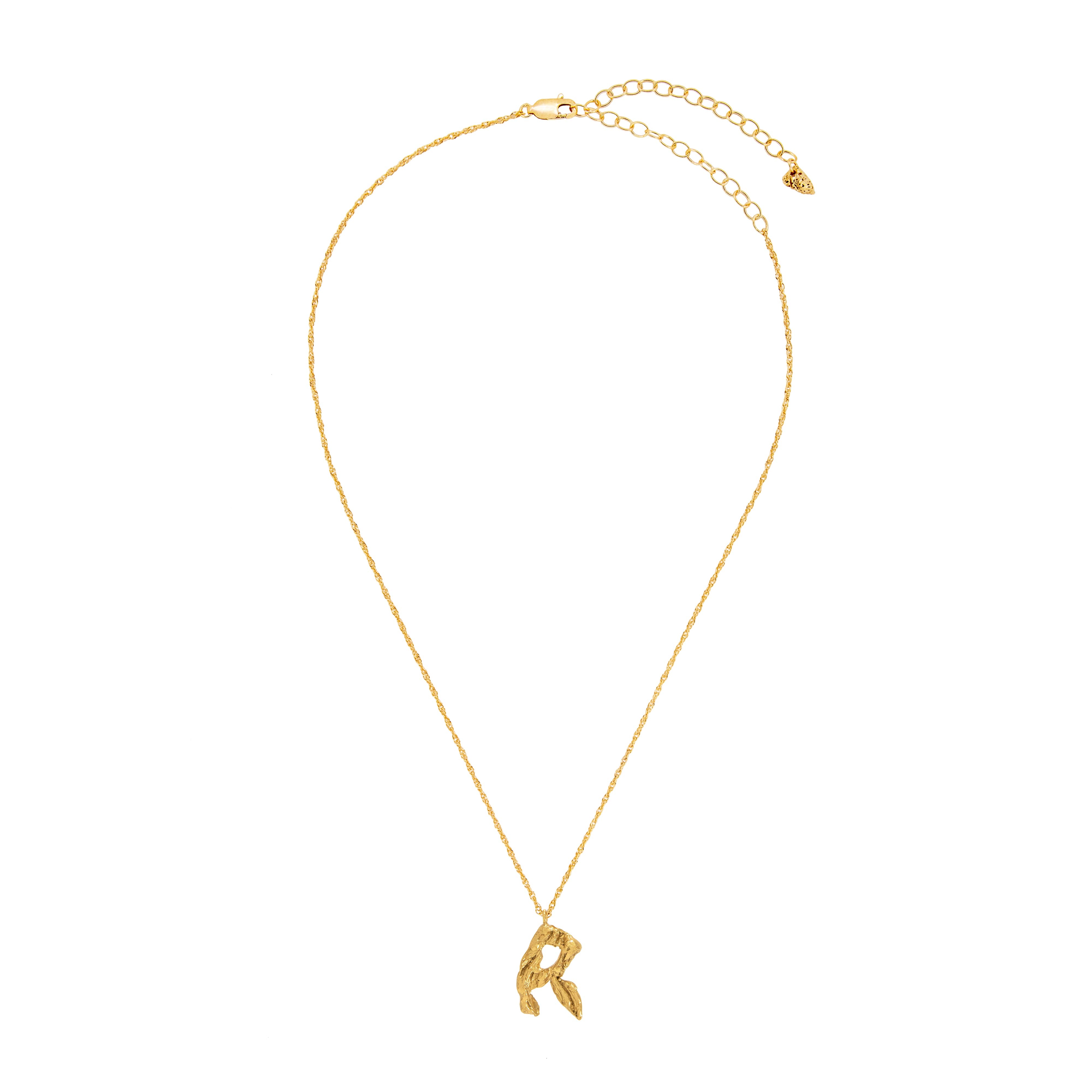 R Alphabet Necklace