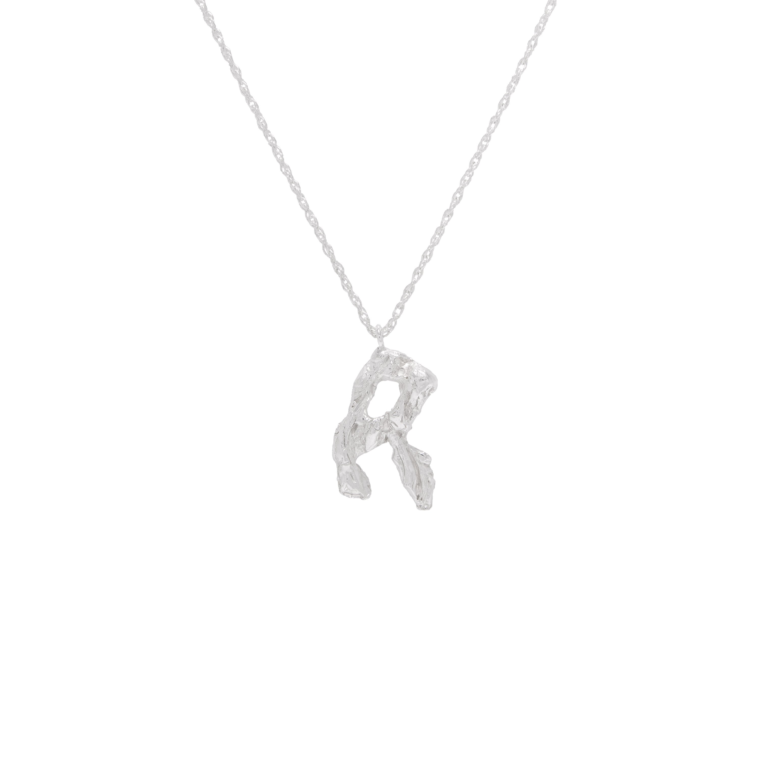 R Alphabet Argenti Necklace