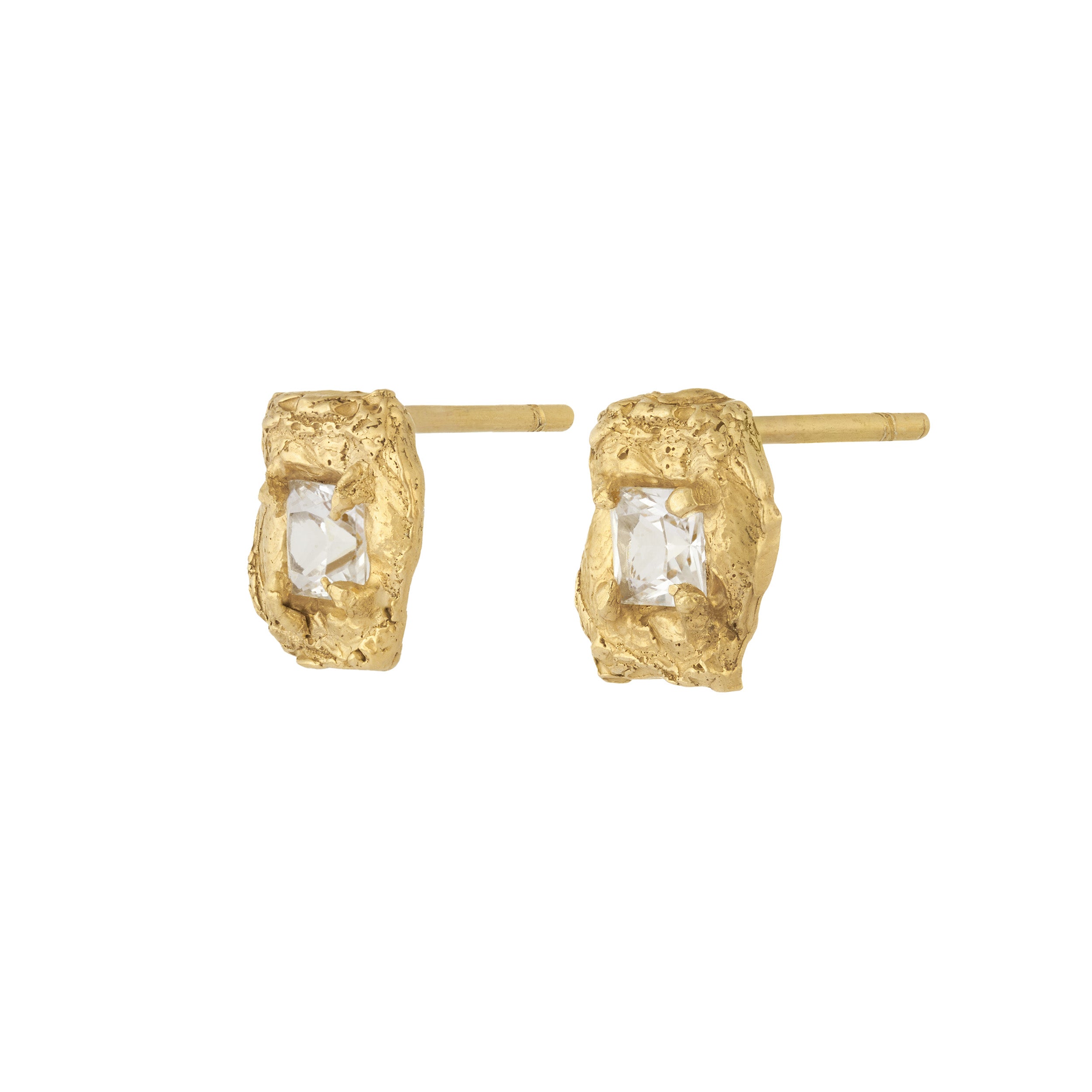 Deti White Sapphire Earrings