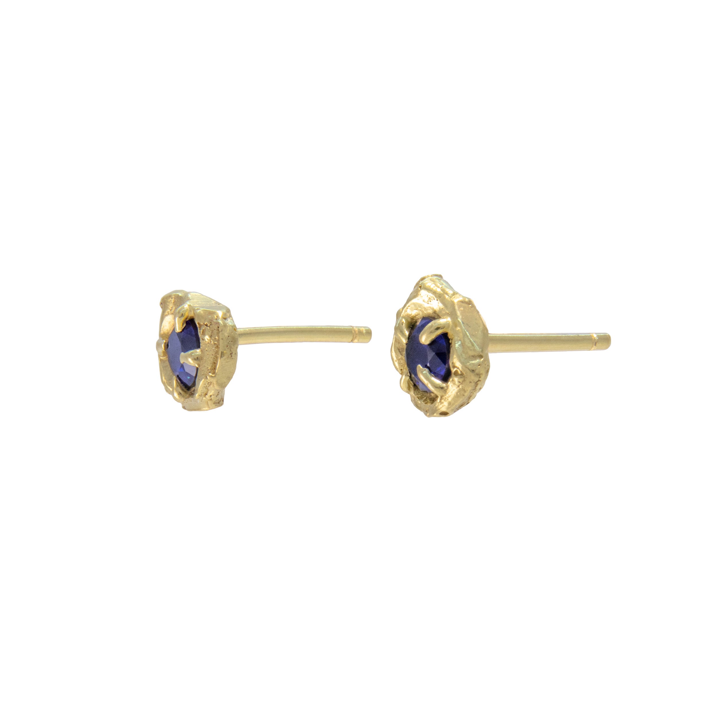 Nima Sapphire Recycled Gold Earrings