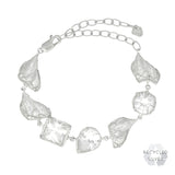 Eda White Sapphire Argenti Recycled Silver Bracelet