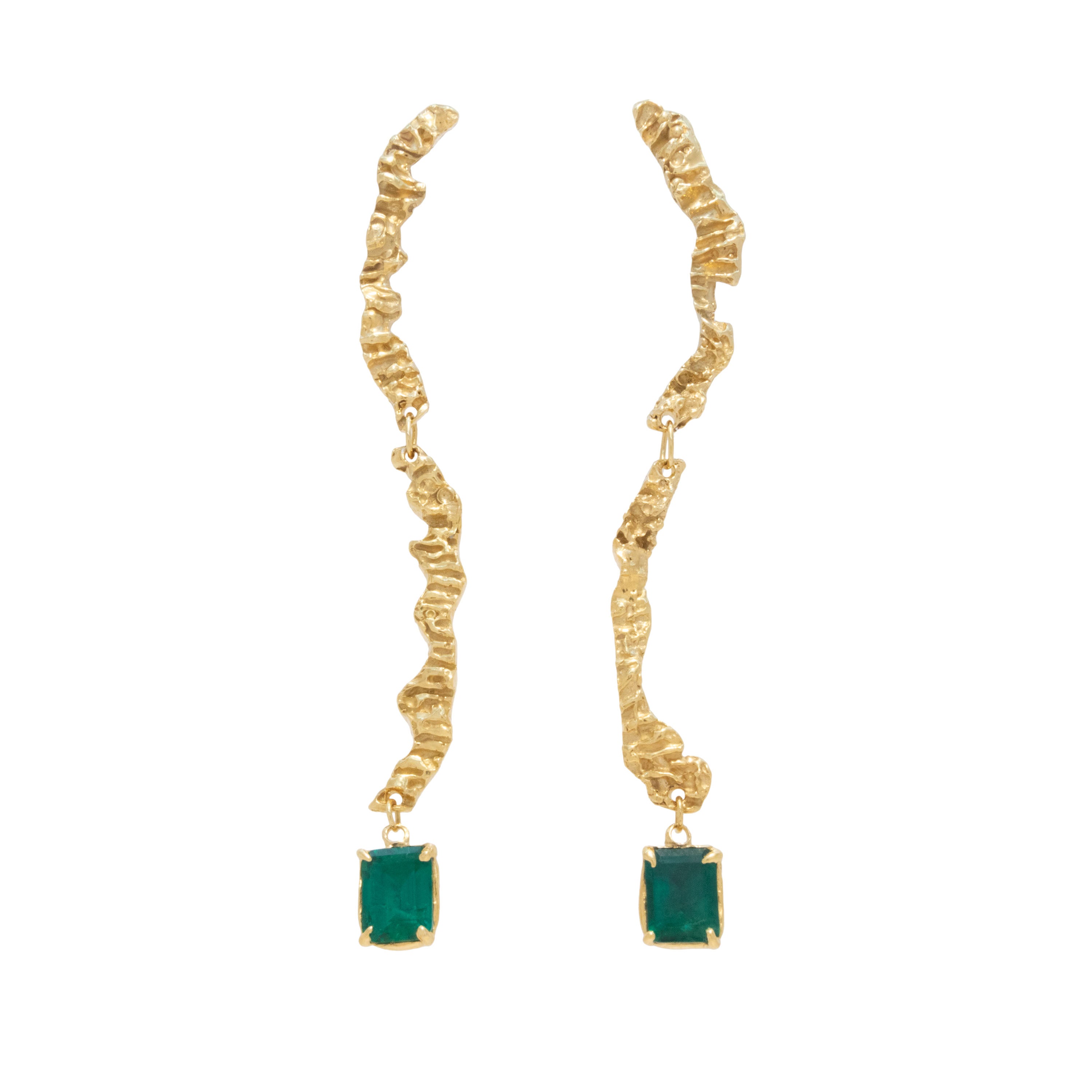 Enoki Emerald Earrings