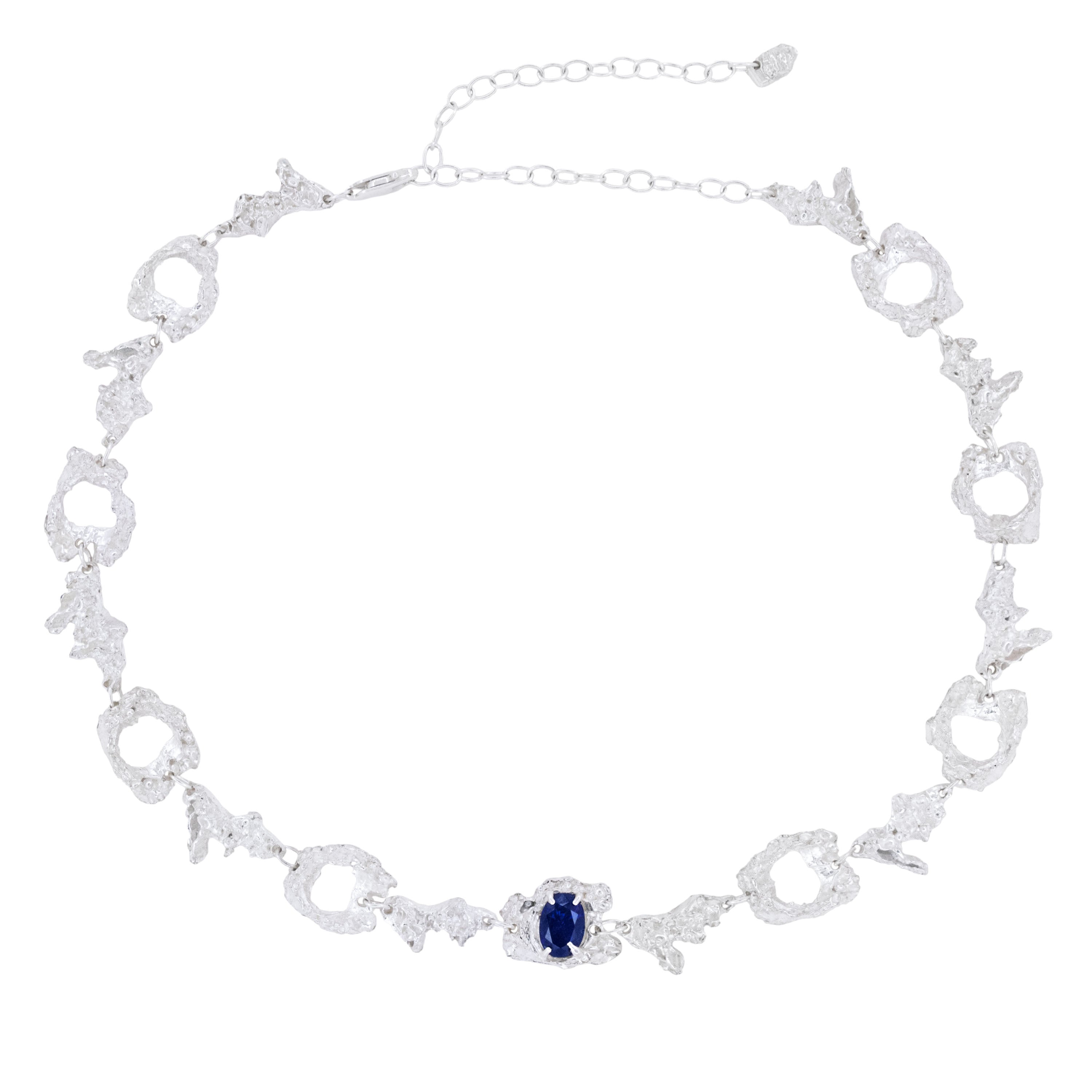 Eryngii Sapphire Argenti Necklace