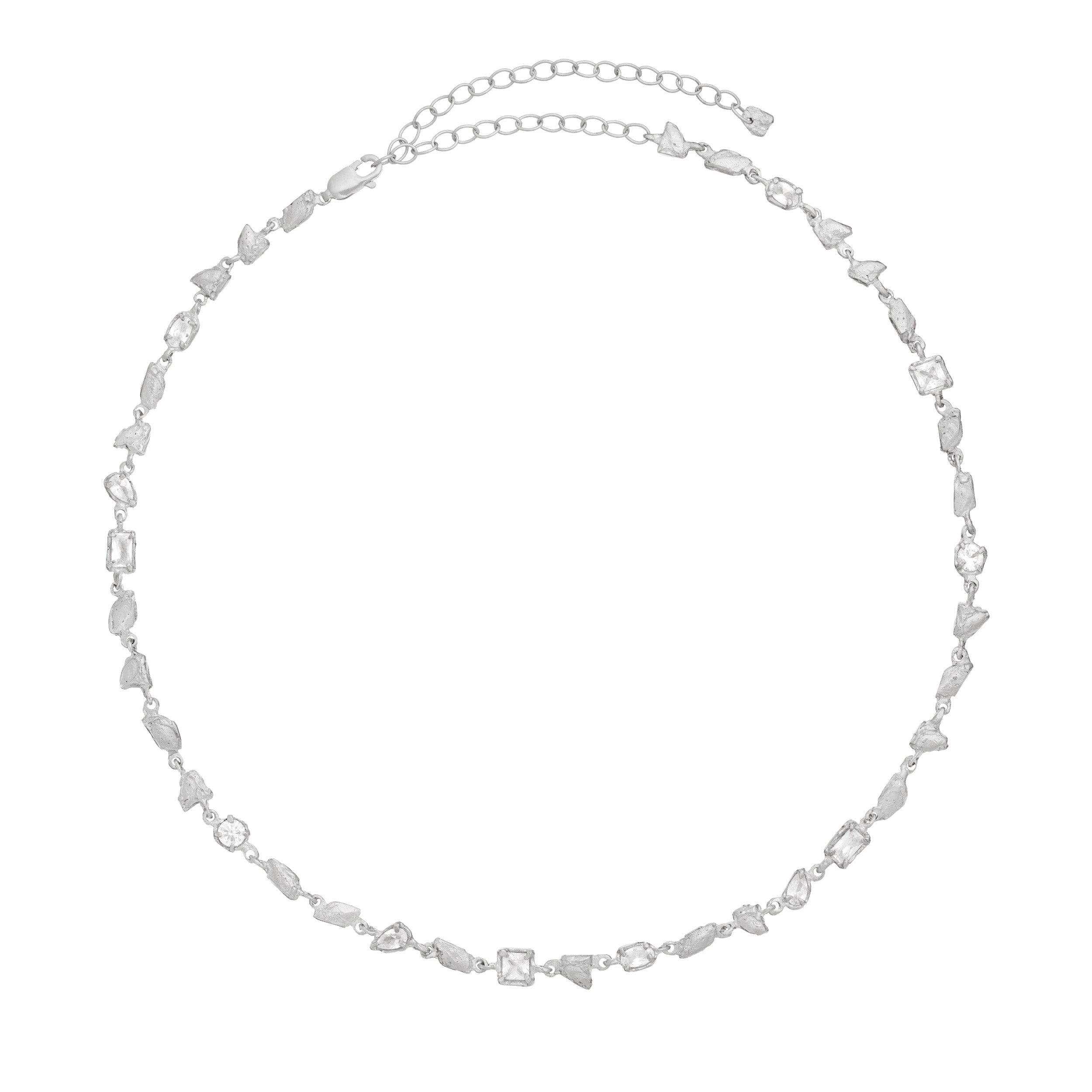 Hali White Sapphire Argenti Necklace