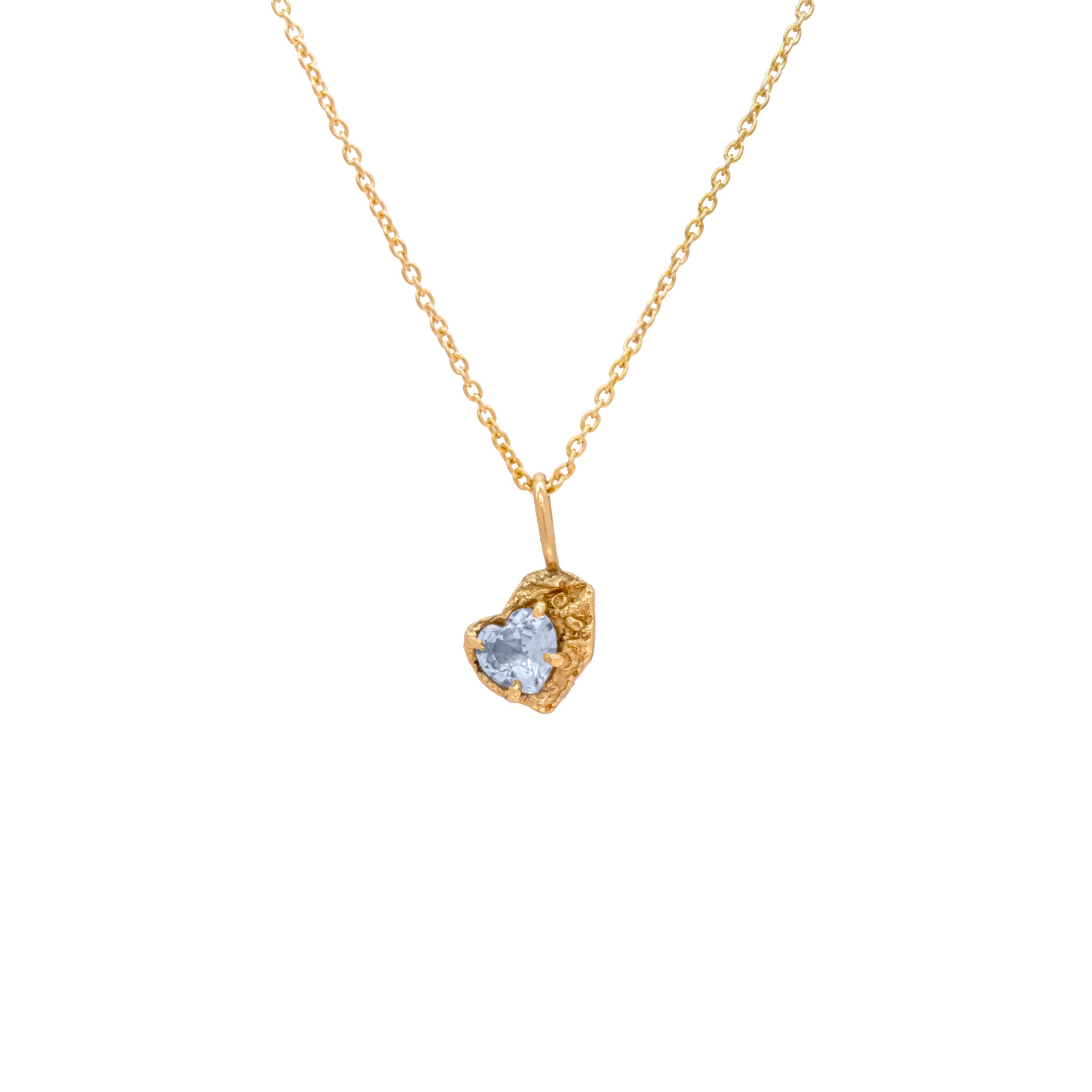 Blue Heart Spinel Pendant