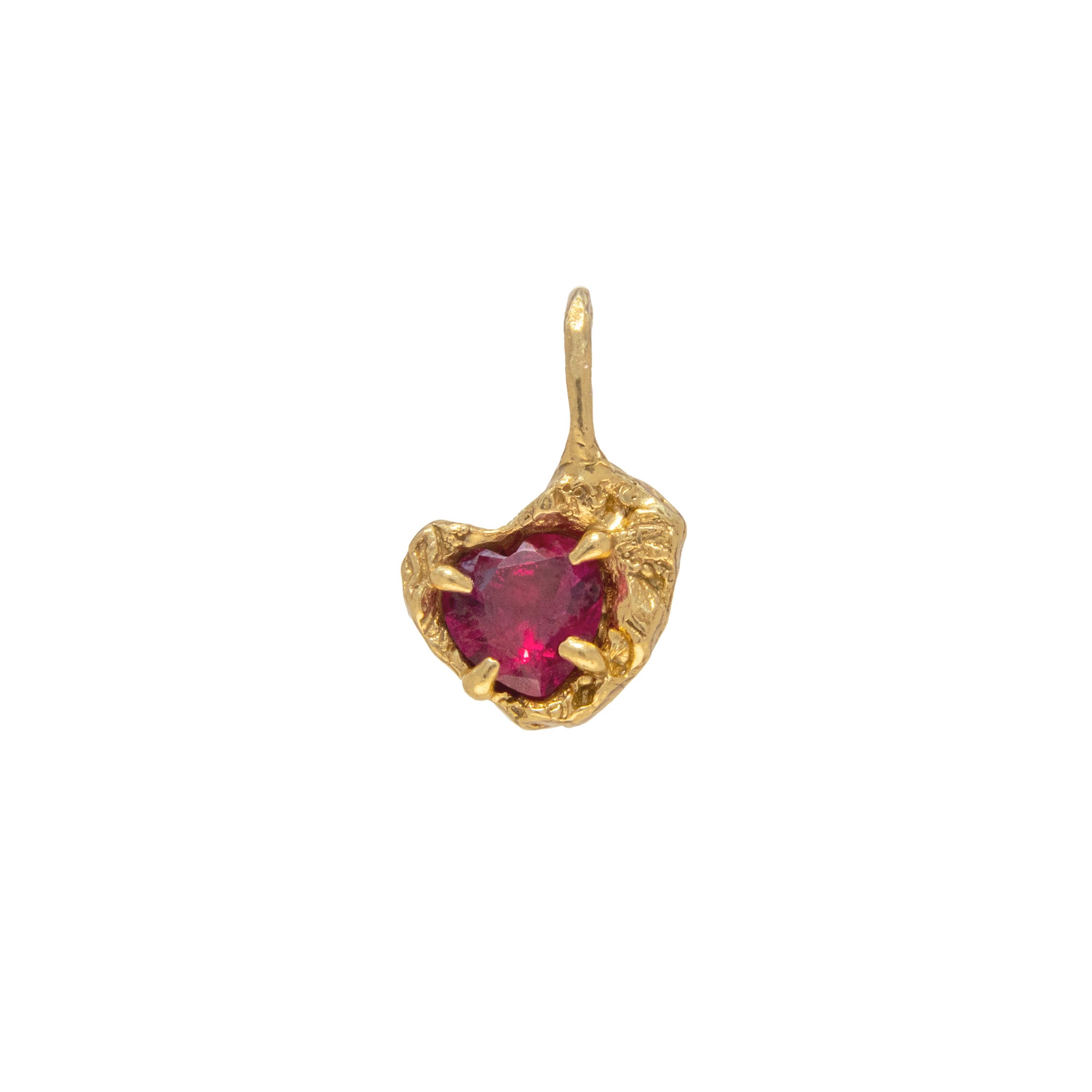 Red Heart Ruby Pendant