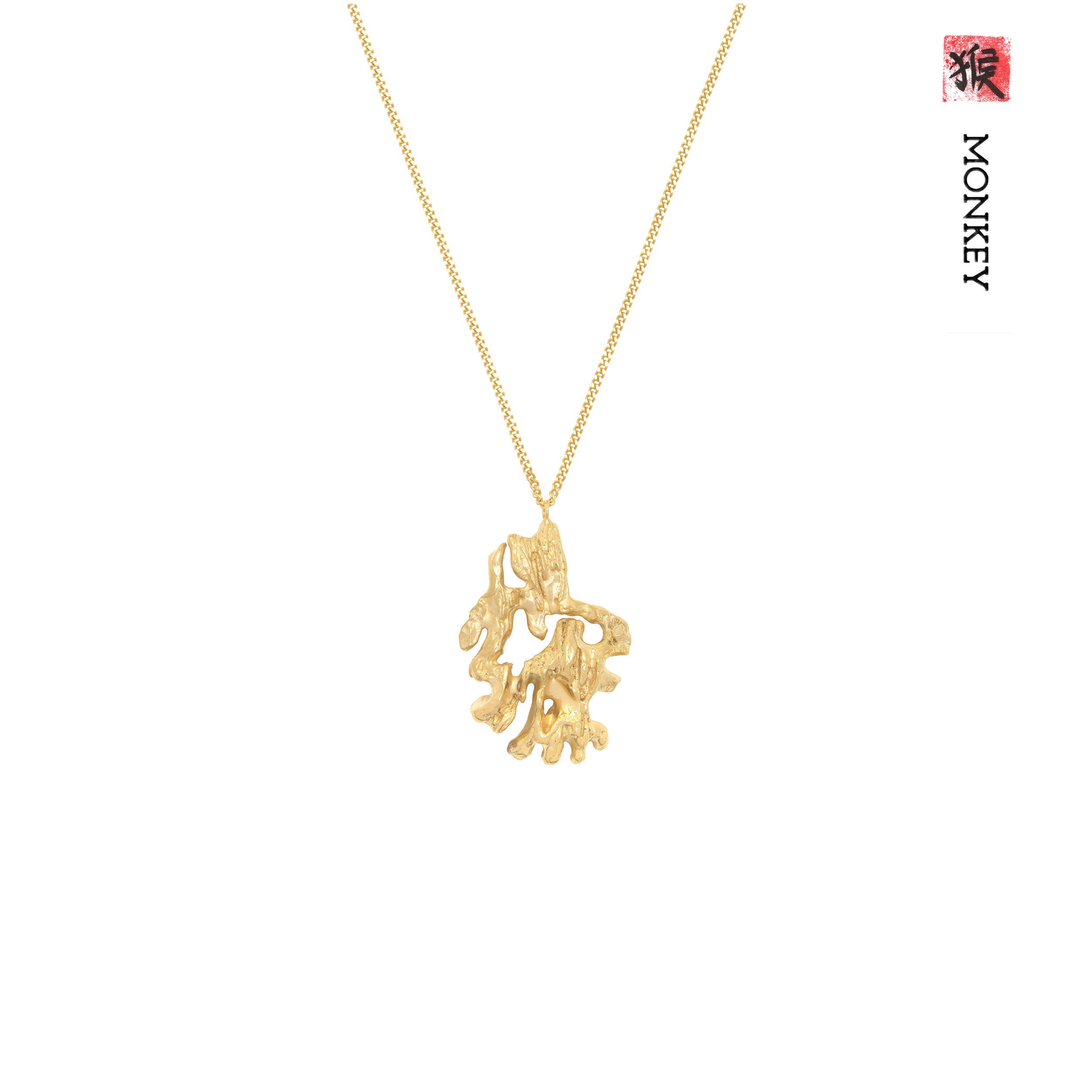 Monkey Chinese Zodiac Necklace