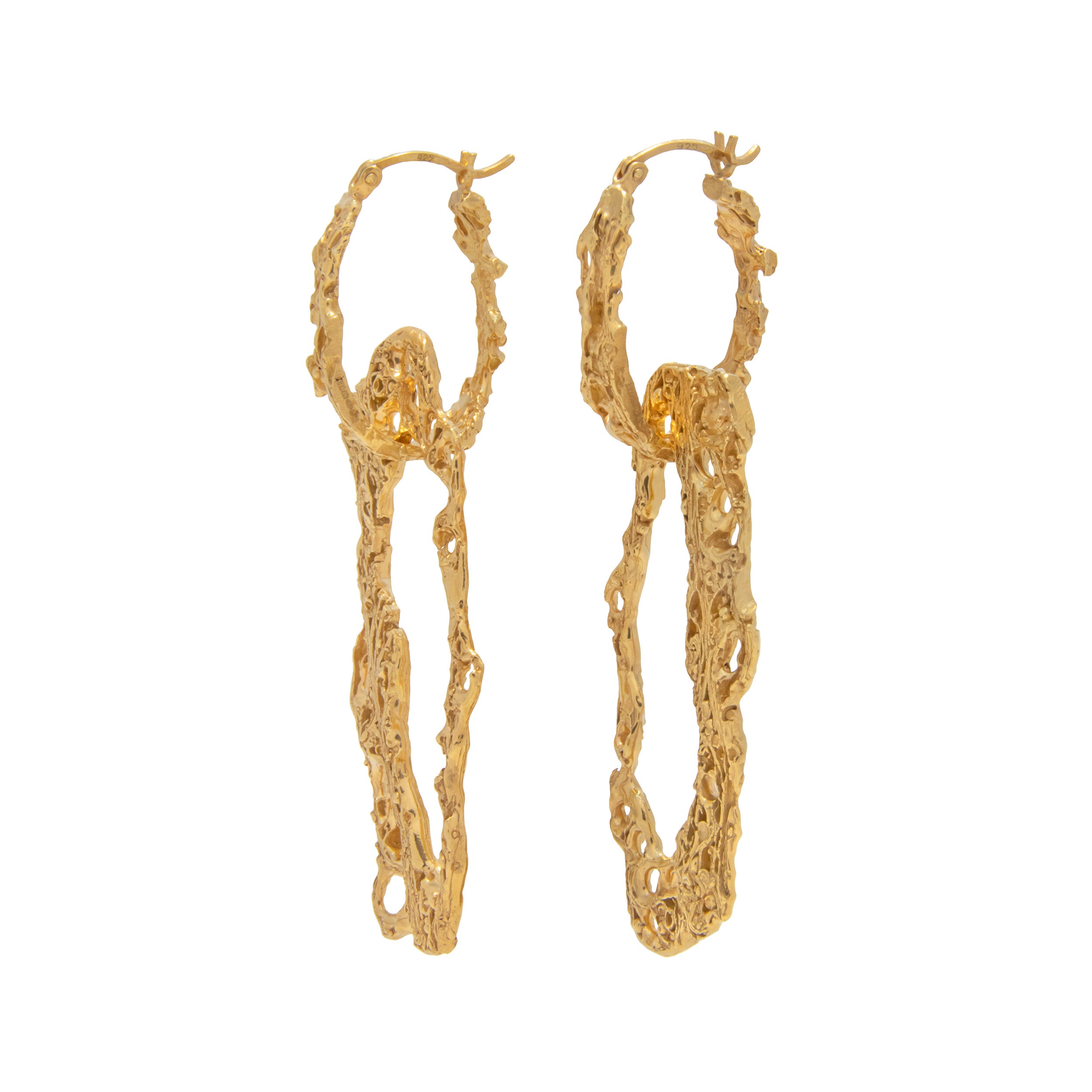 Espostoa Gold Earrings