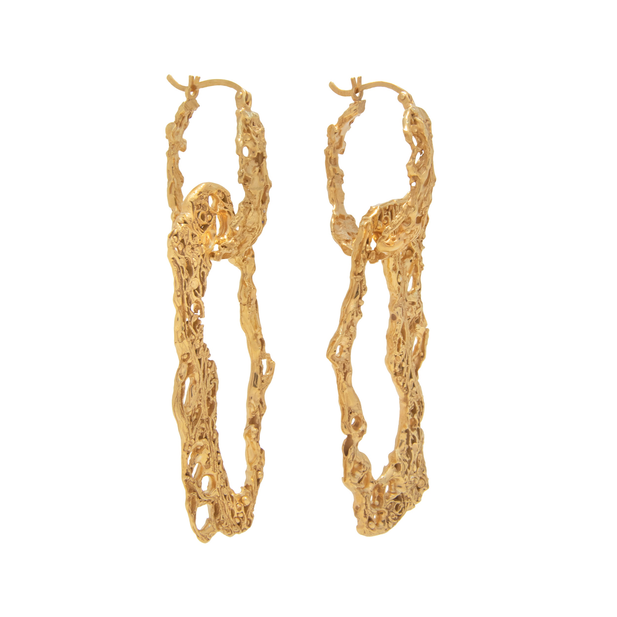 Espostoa Gold Earrings