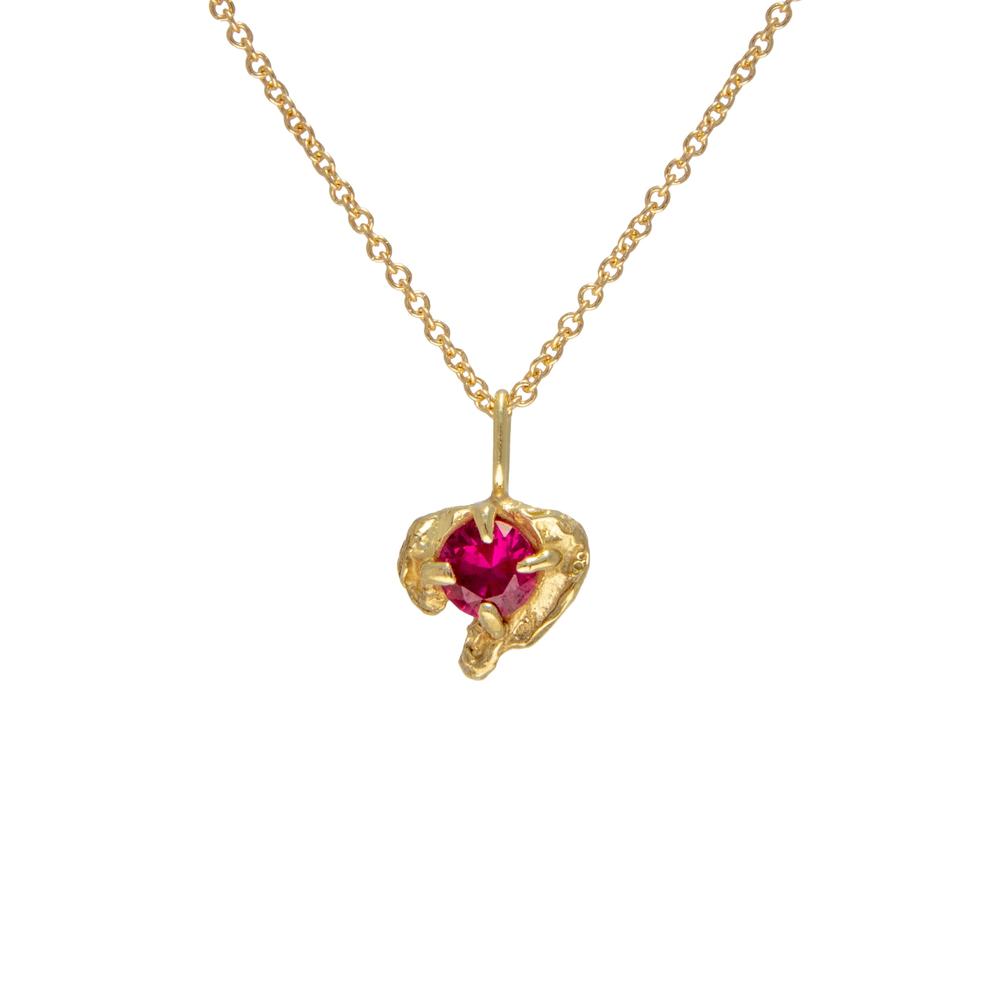 Halia Ruby Recycled Gold Necklace