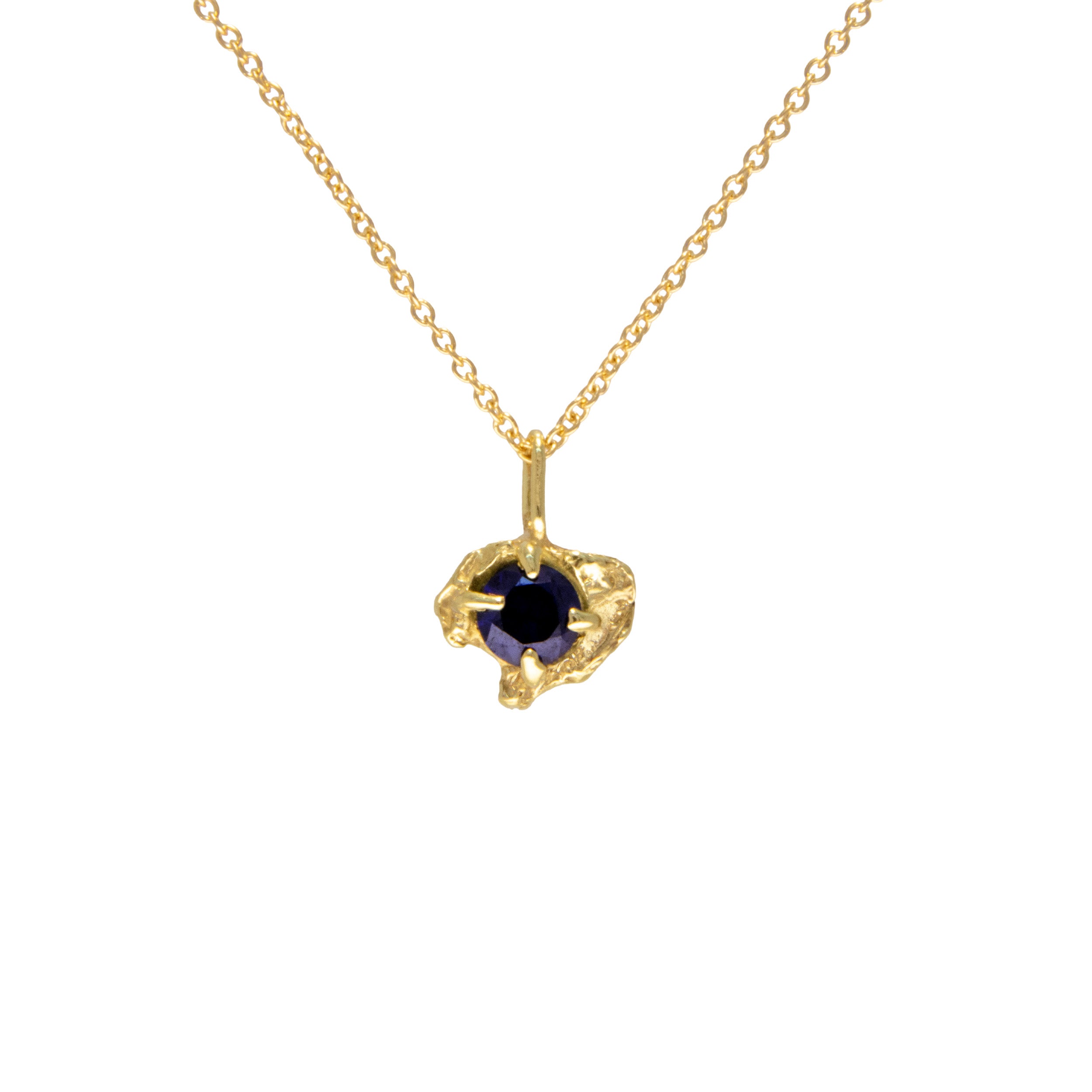 Halia Sapphire Recycled Gold Necklace