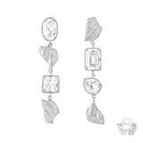 Sami White Sapphire Argenti Recycled Silver Earrings