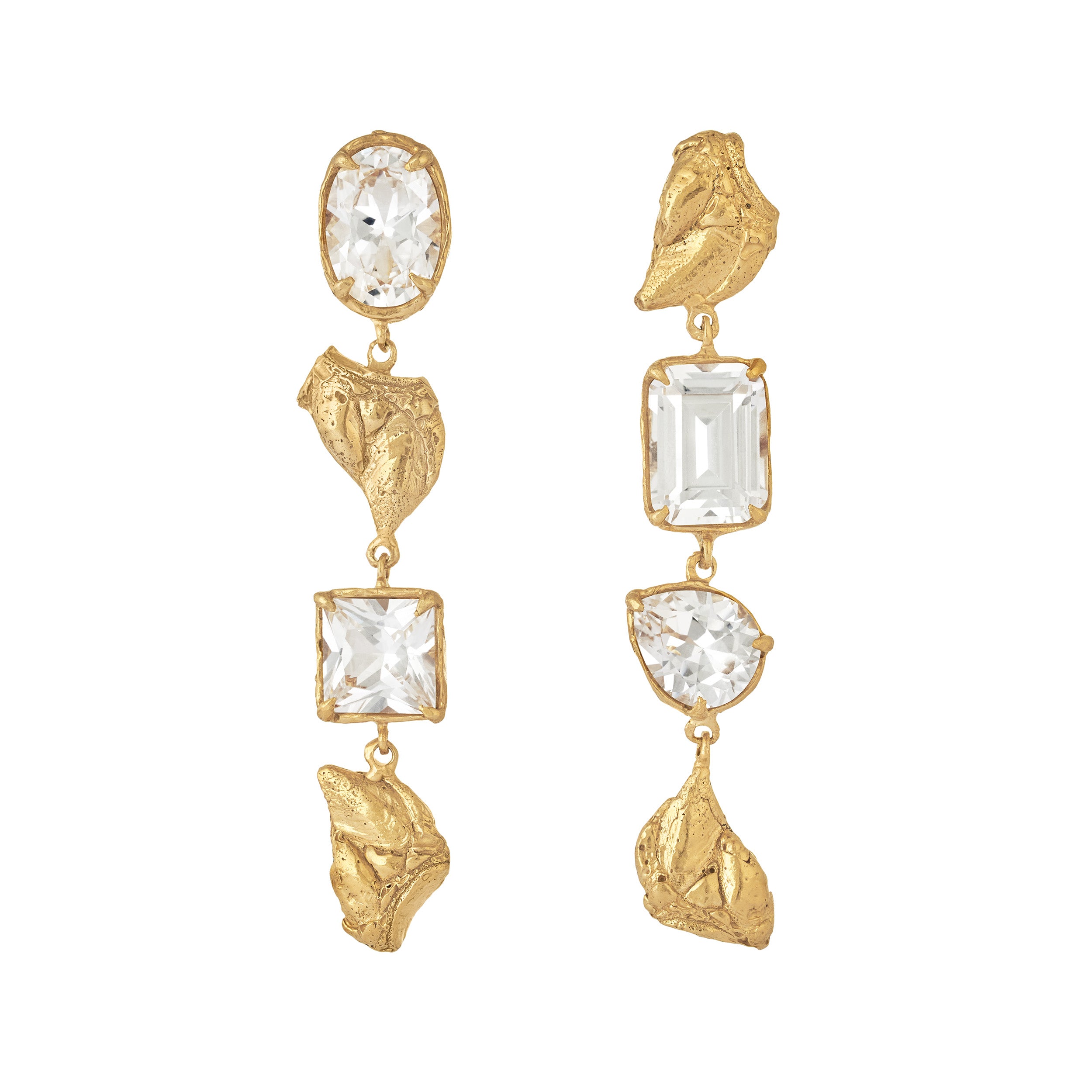 Sami White Sapphire Earrings