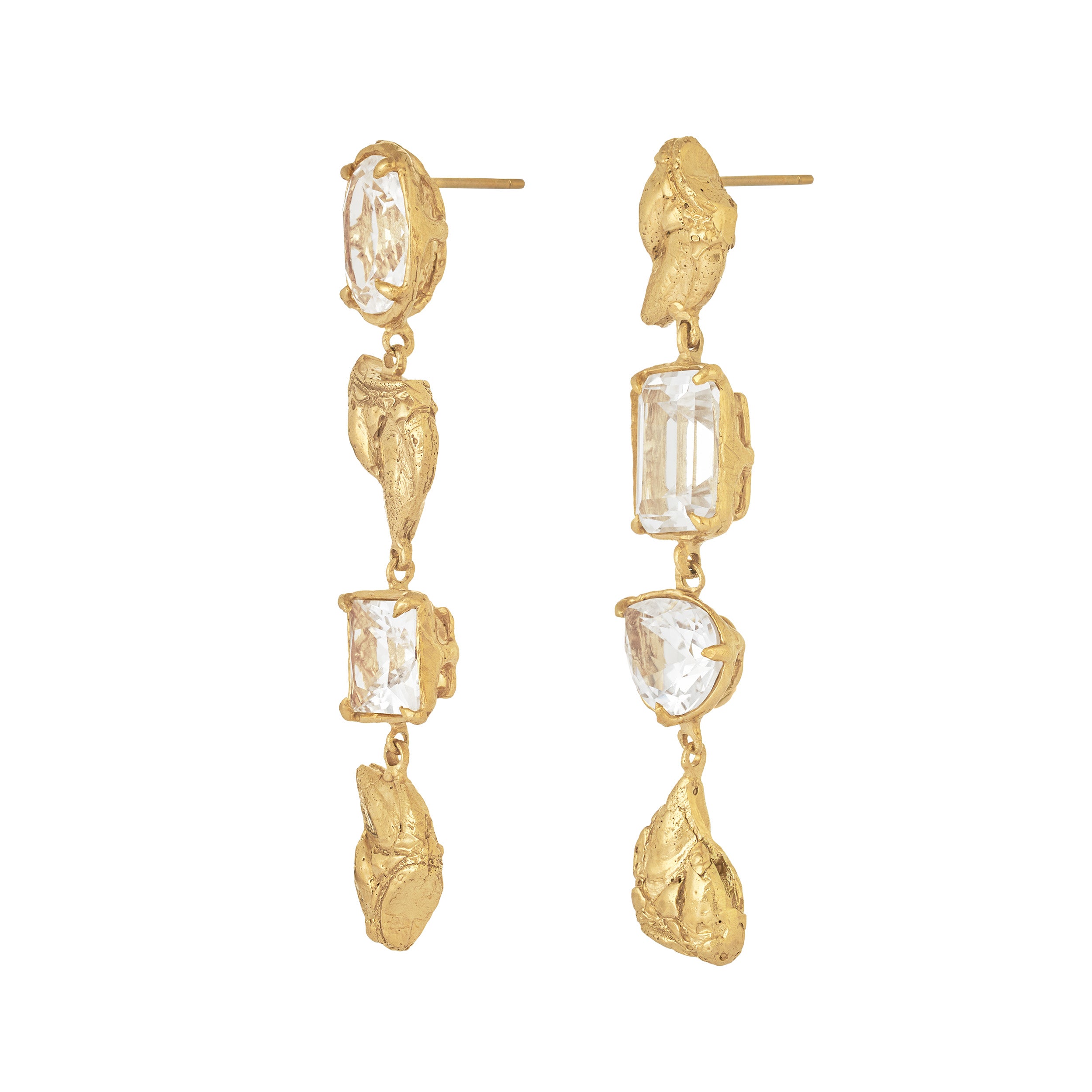 Sami White Sapphire Earrings