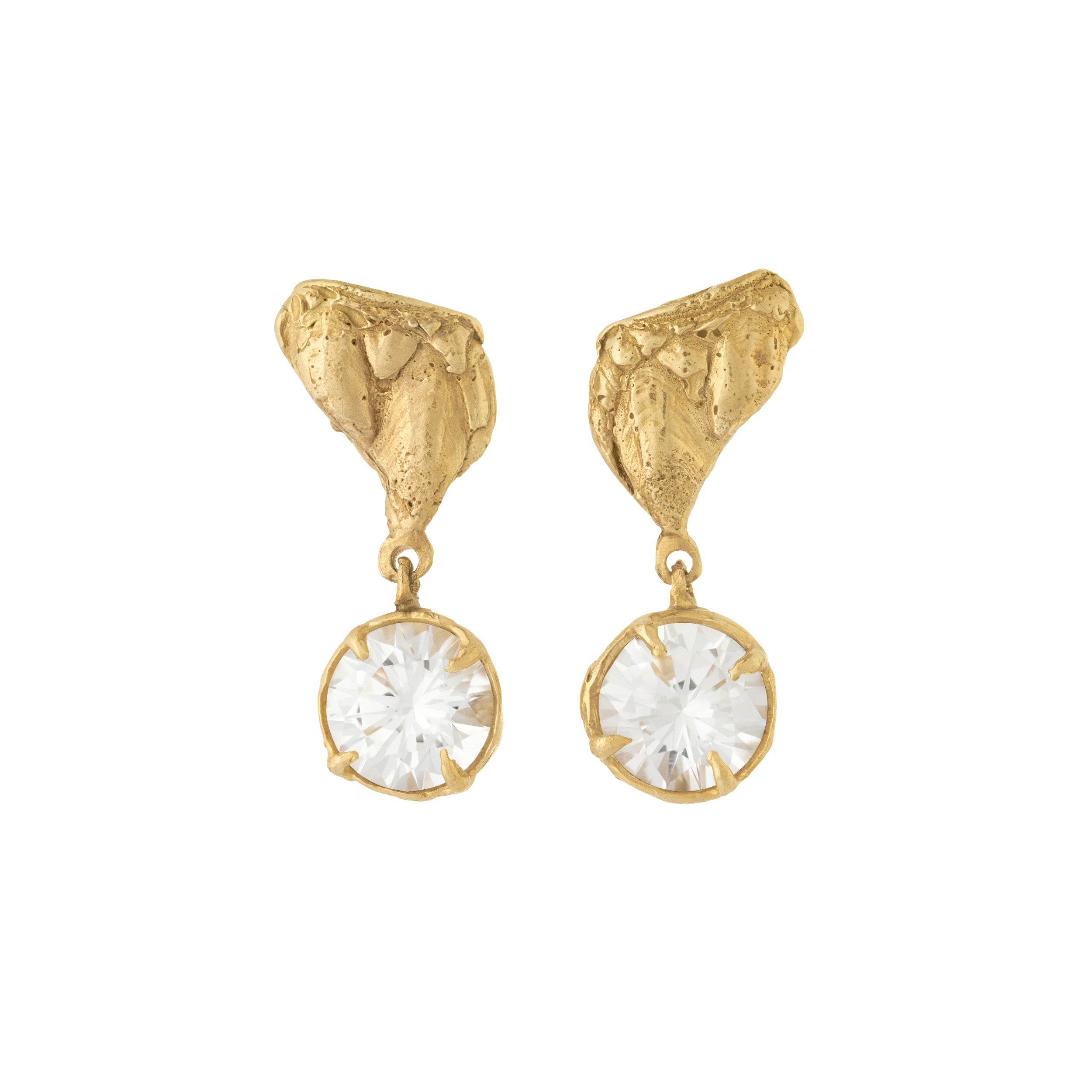 Tota White Sapphire Earrings