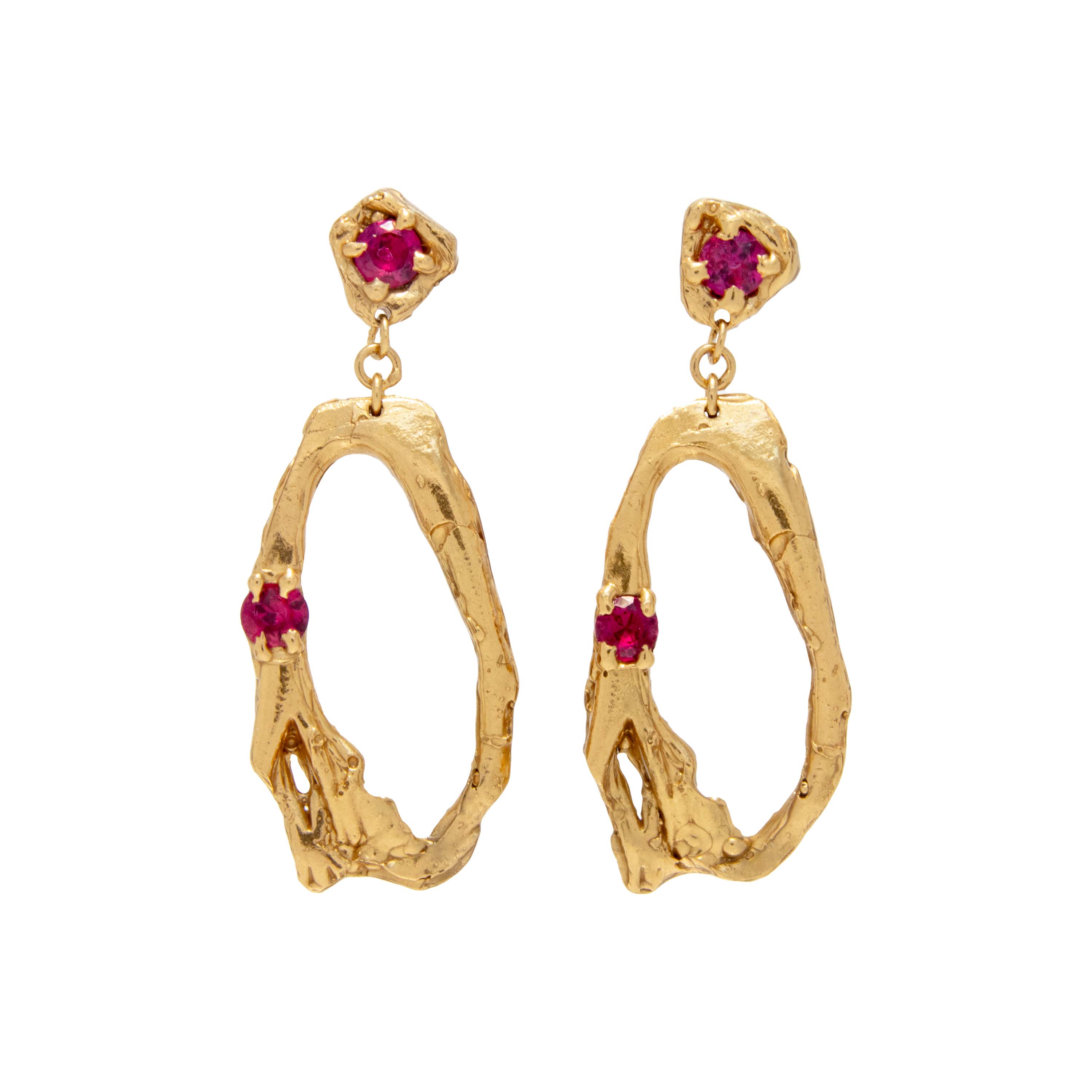 Davata Ruby Earrings