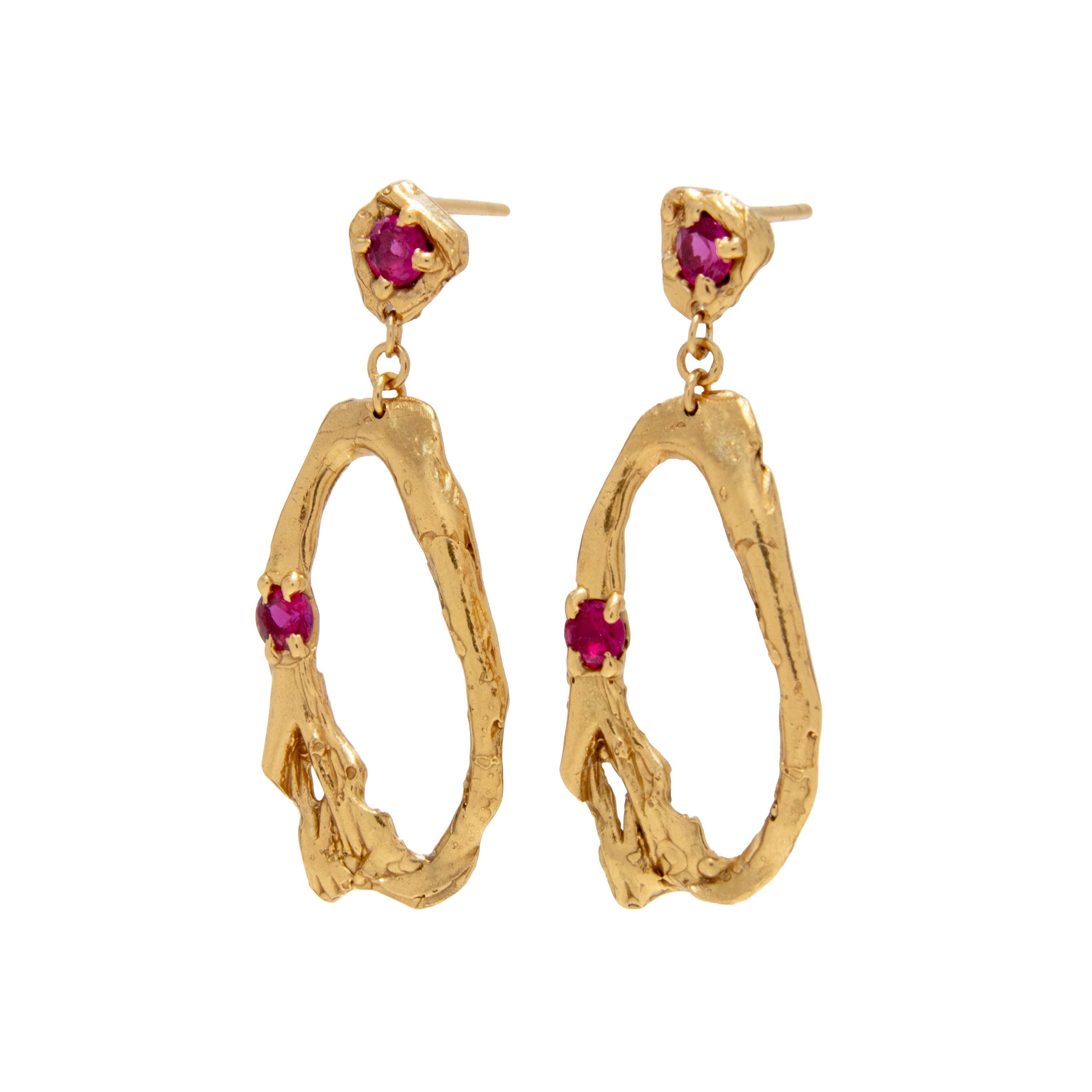 Davata Ruby Earrings