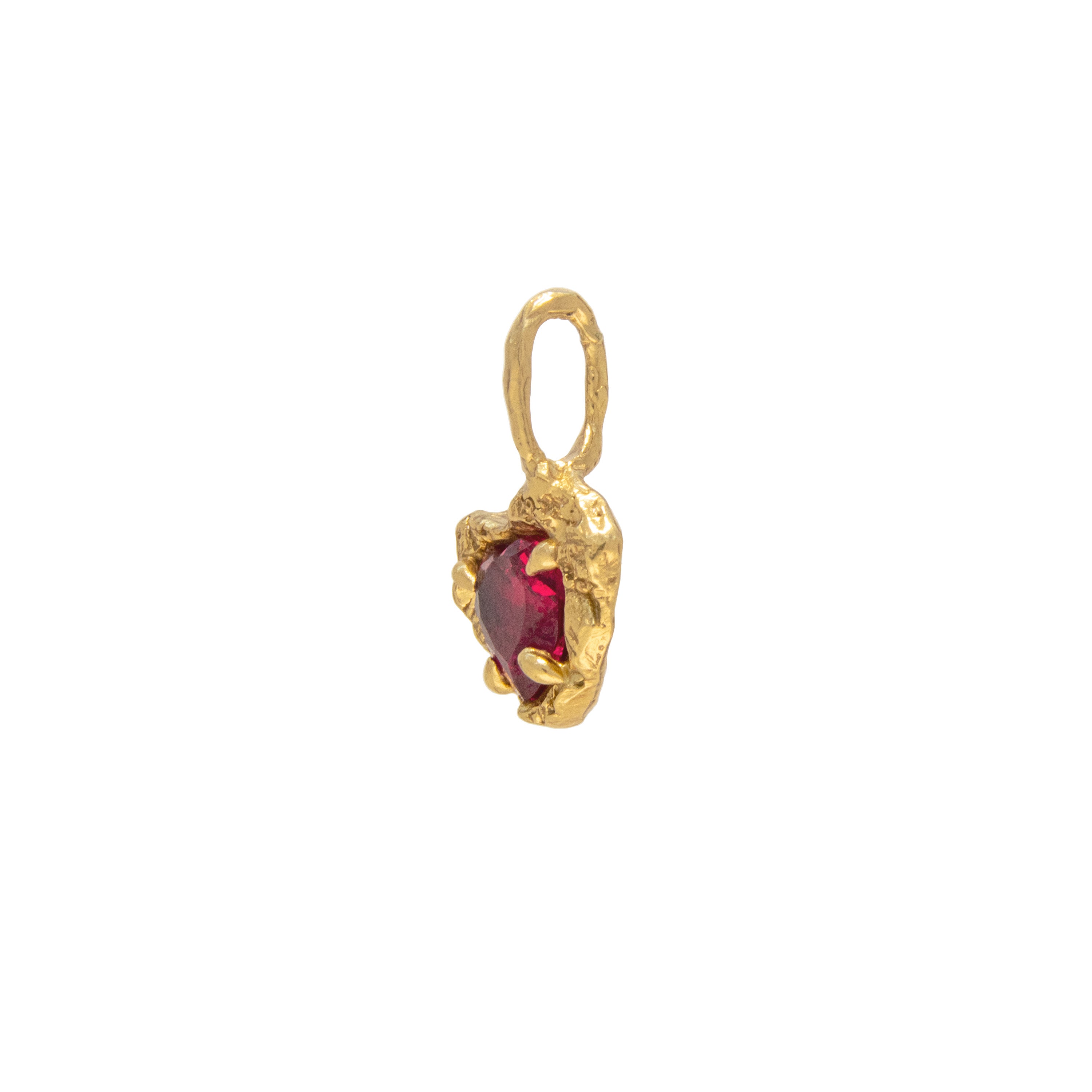 Red Heart Ruby Pendant