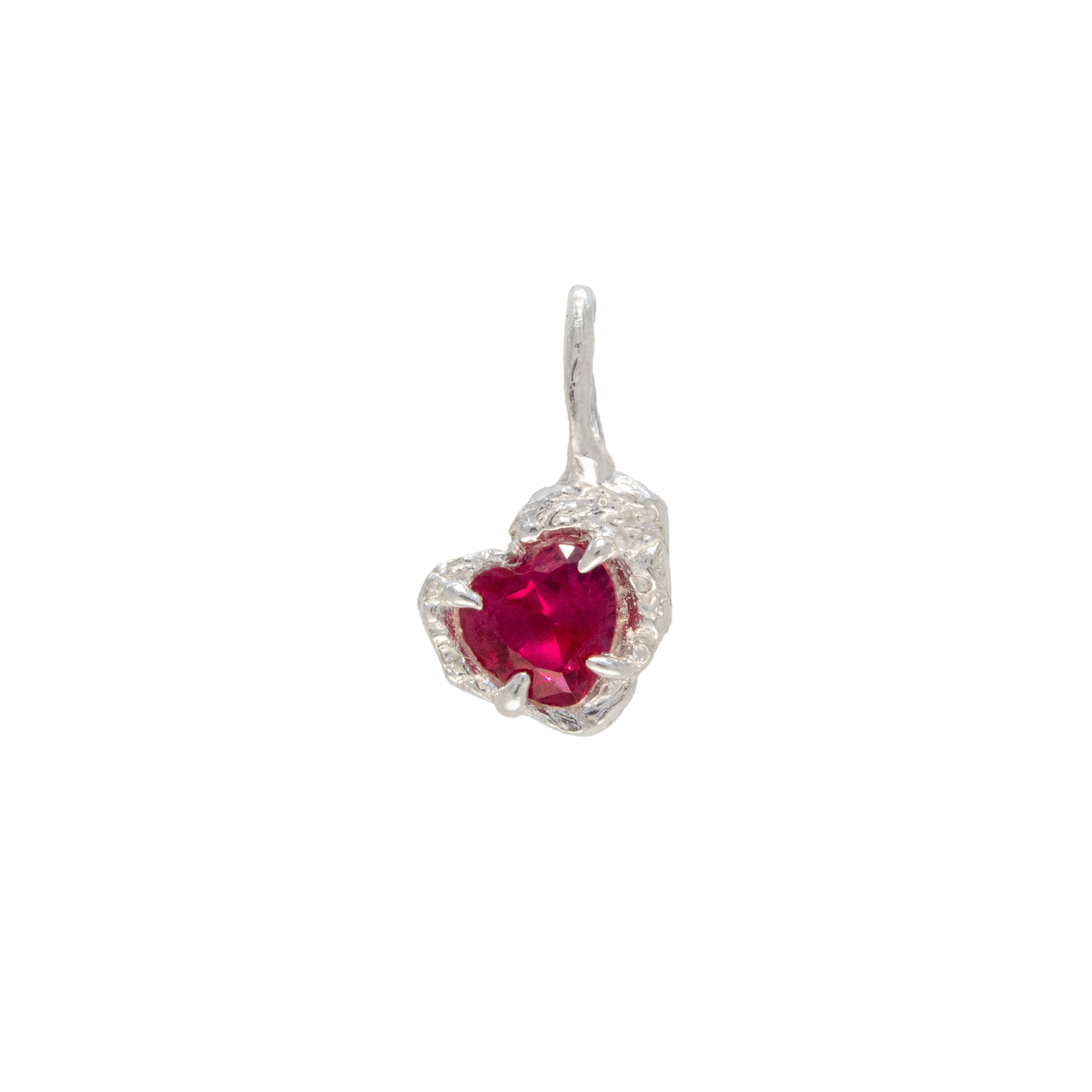 Red Heart Ruby Argenti Pendant