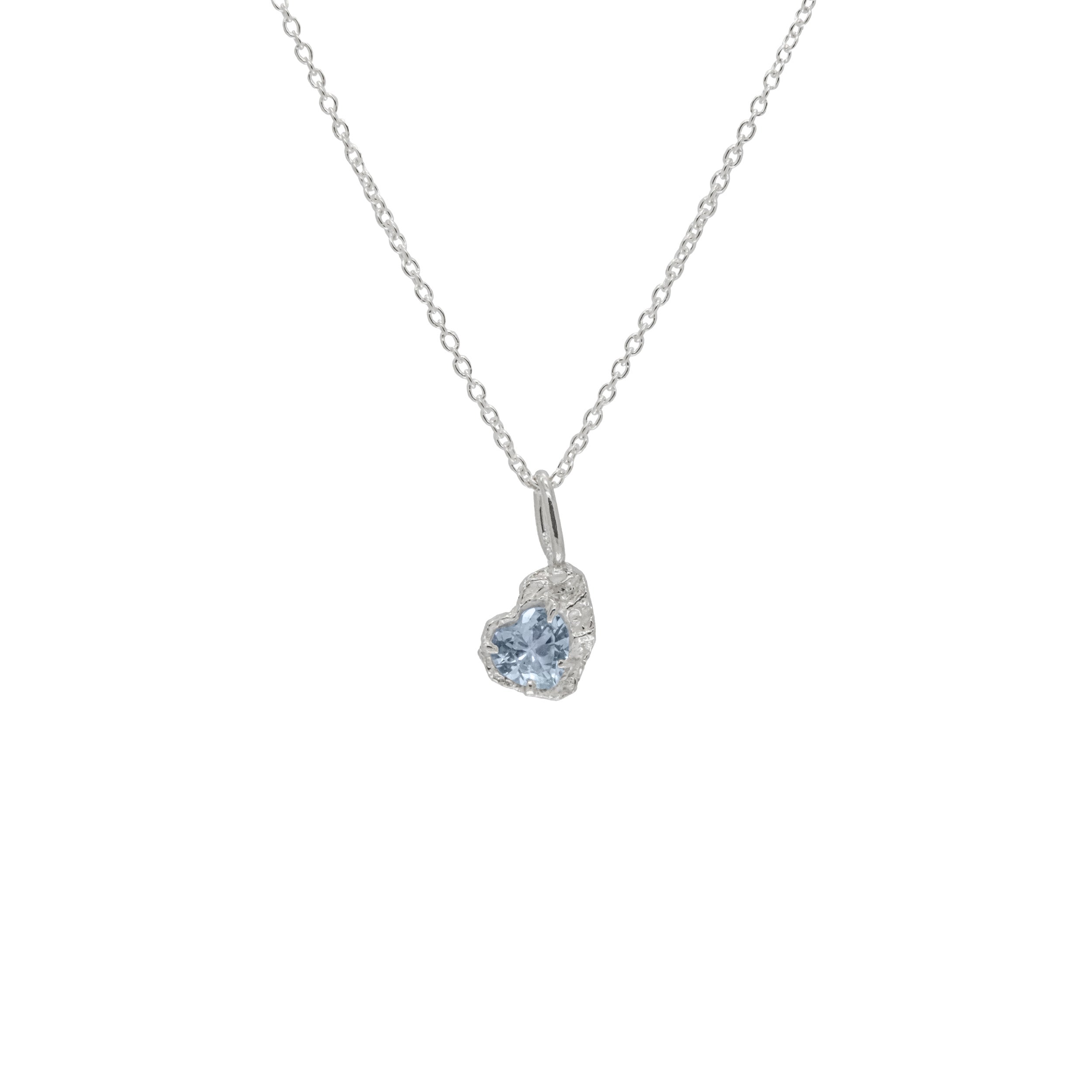 Blue Heart Spinel Argenti Pendant