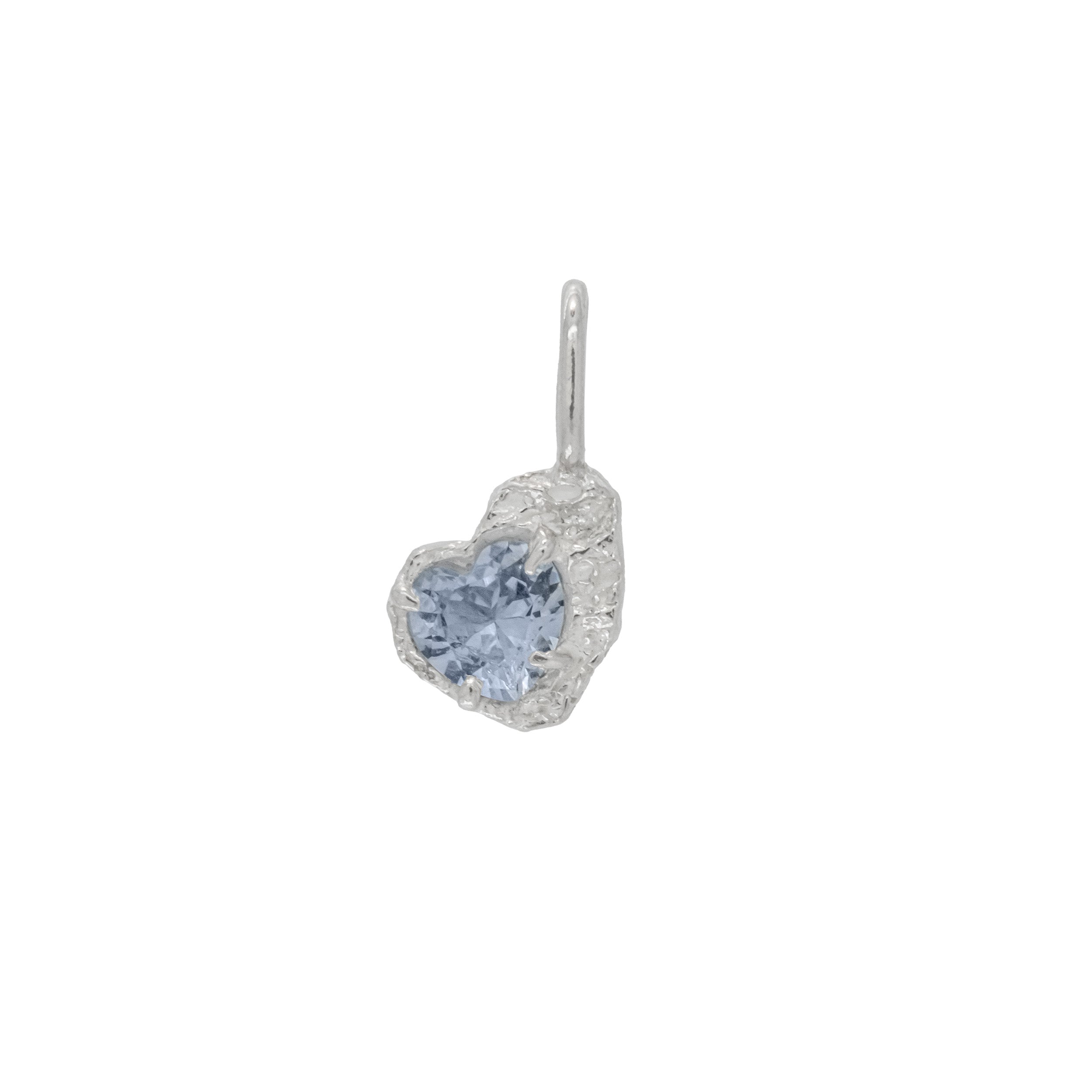 Blue Heart Spinel Argenti Pendant