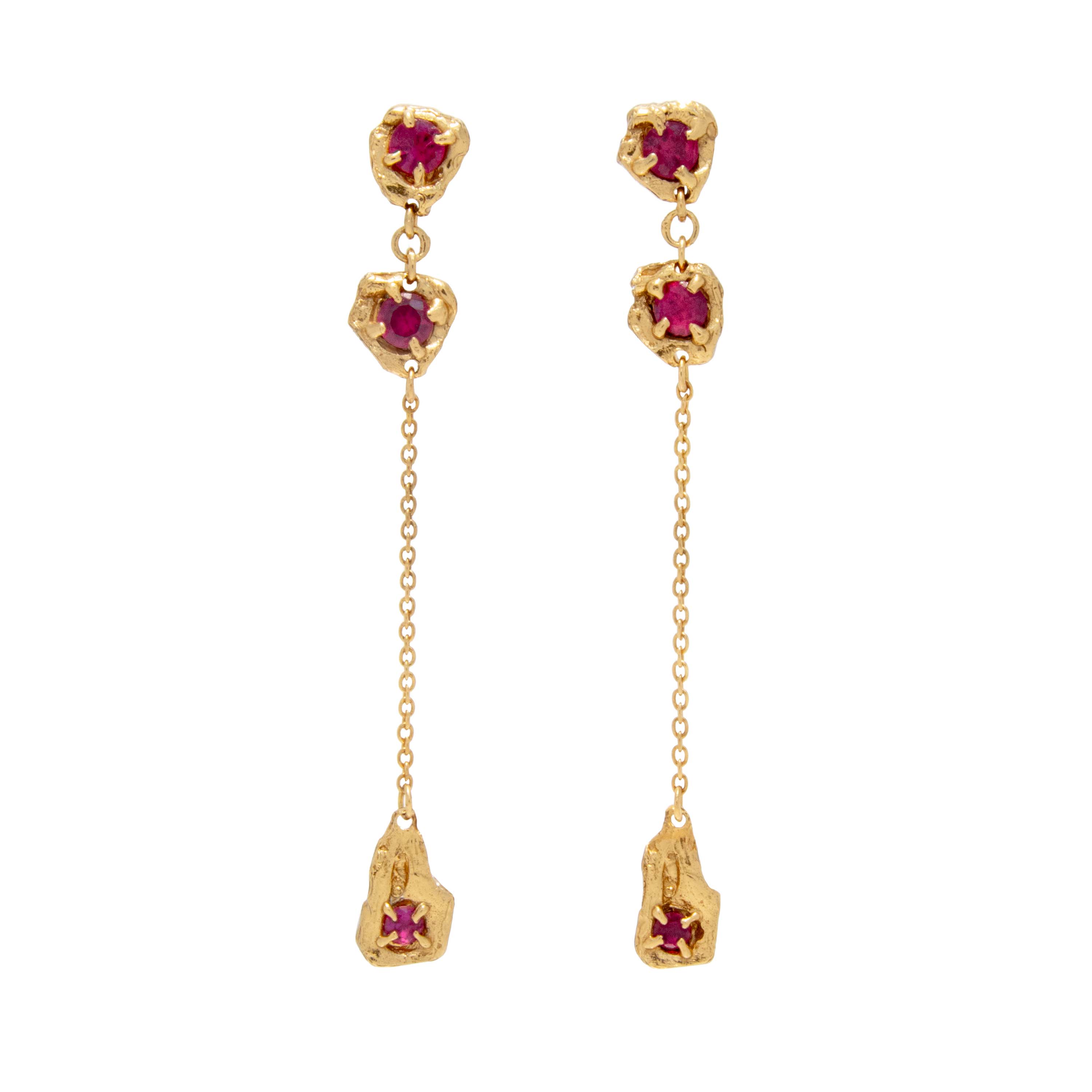 Naha Ruby Earrings