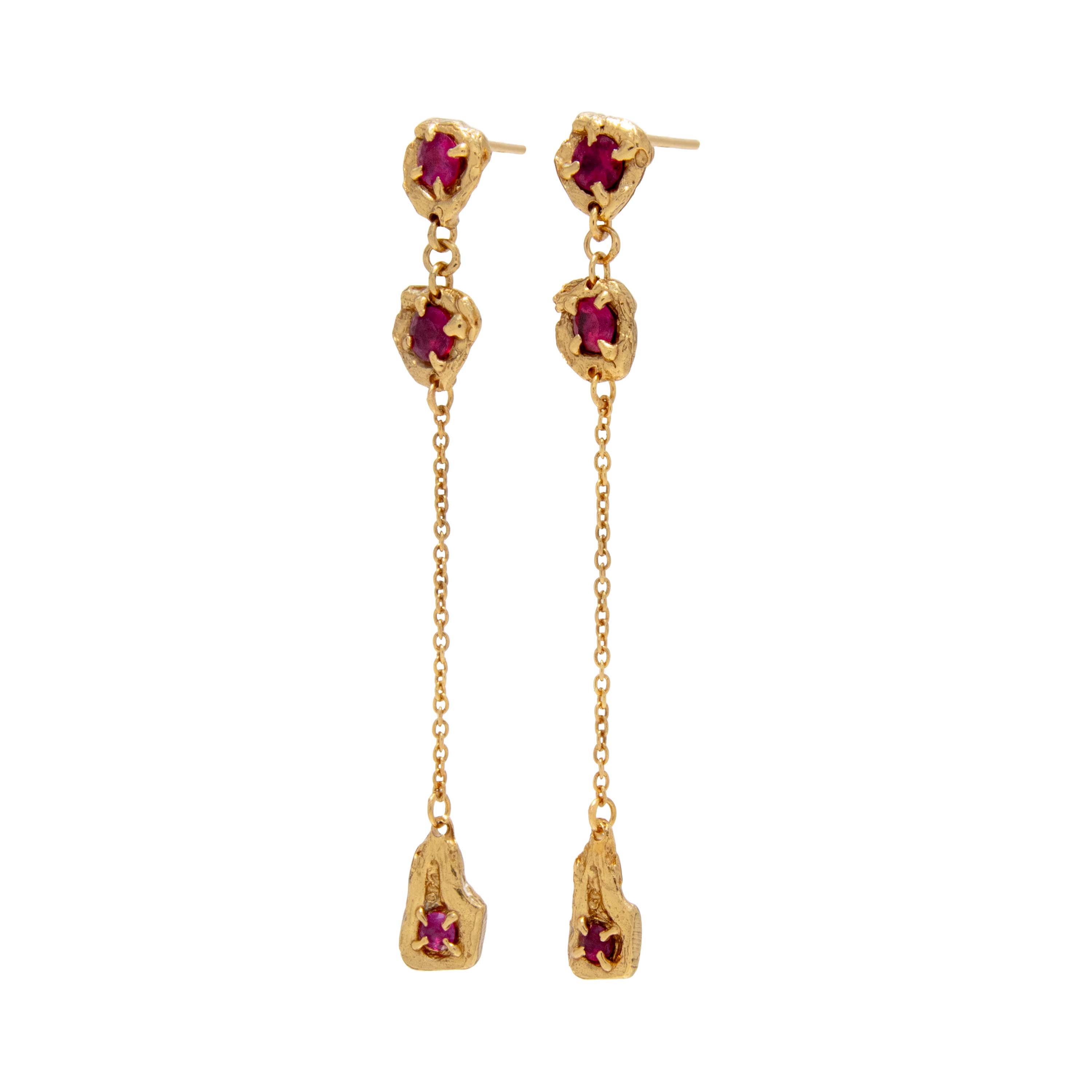 Naha Ruby Earrings